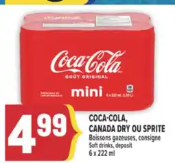 Marché Adonis COCA-COLA, CANADA DRY OU SPRITE Boissons gazeuses | Soft drinks offer