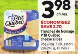 Giant Tiger P'tit Québec cheese slices offer