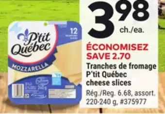 Giant Tiger P'tit Québec cheese slices offer
