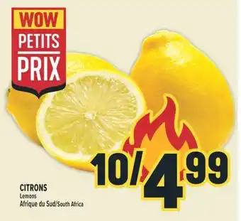 Marché Adonis CITRONS | LEMONS offer