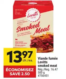 Giant Tiger Levitts smoked meat offer