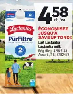 Giant Tiger Lactantia milk offer