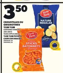Provigo CROUSTILLES OU GRIGNOTINES YUM YUM, 200-300 G offer