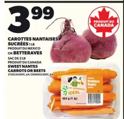 Provigo SWEET NANTES CARROTS, 2 LB OR BEETS, 1 LB offer