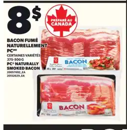 Provigo BACON FUMÉ NATURELLEMENT PC, 375-500 G offer