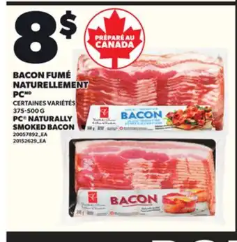 Provigo BACON FUMÉ NATURELLEMENT PC, 375-500 G offer