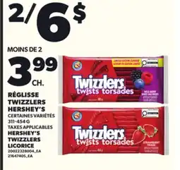 Provigo HERSHEY'S TWIZZLERS LICORICE, 311-454 G offer