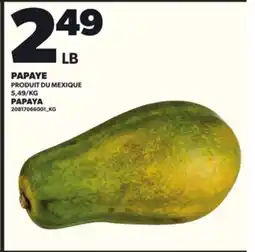 Provigo PAPAYA offer