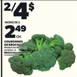 Provigo BROCCOLI CROWNS offer