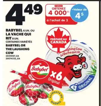 Provigo BABYBEL OR THE LAUGHING COW offer