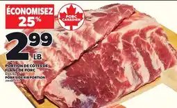 Provigo PORK SIDE RIB PORTION offer