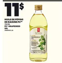 Provigo PC GRAPESEED OIL, 750 ML offer