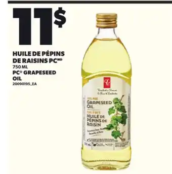Provigo PC GRAPESEED OIL, 750 ML offer