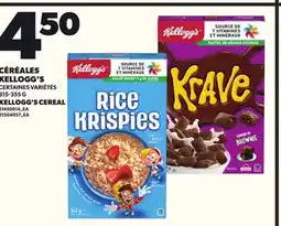 Provigo KELLOGG'S CEREAL, 315-355 G offer
