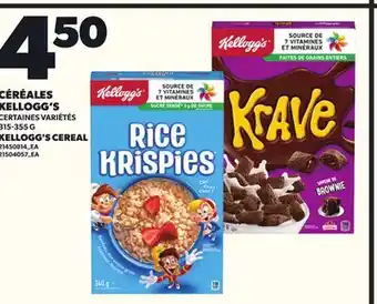 Provigo KELLOGG'S CEREAL, 315-355 G offer
