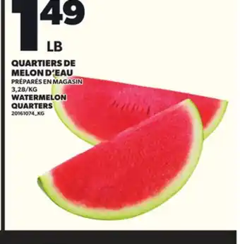 Provigo WATERMELON QUARTERS offer