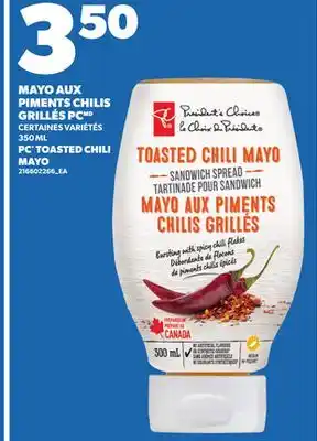 Provigo MAYO AUX PIMENTS CHILIS GRILLÉS PC, 350 ML offer