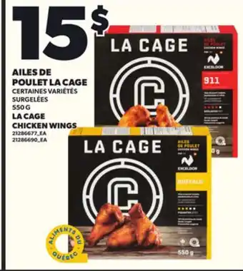 Provigo LA CAGE CHICKEN WINGS, 550 G offer