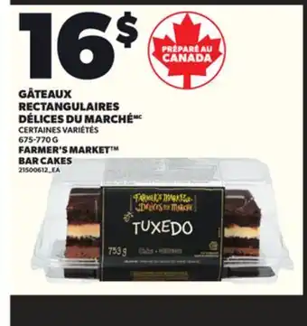 Provigo FARMER'S MARKET BAR CAKES, 675-770 G offer