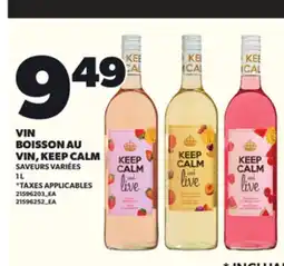 Provigo VIN BOISSON AU VIN, KEEP CALM, 1 L offer