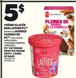 Provigo PC ICE CREAM SHOP ICE CREAM, 946 ML OR PC LOADS OF BARS, 4 UN offer