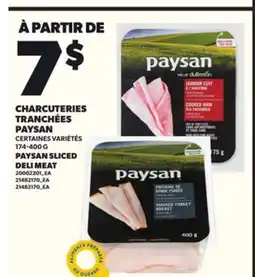 Provigo PAYSAN SLICED DELI MEAT, 174-400 G offer