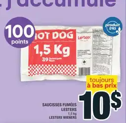 Super C SAUCISSES FUMÉES LESTERS | LESTERS WIENERS offer