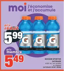 Super C BOISSON SPORTIVE GATORADE | GATORADE SPORT DRINK offer