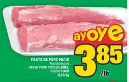 Super C FILETS DE PORC FRAIS | FRESH PORK TENDERLOINS ECONO PACK offer