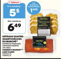 Provigo FARMER'S MARKET LOAF CAKES, 376-400 G offer