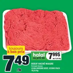 Super C BOEUF HACHÉ MAIGRE | LEAN GROUND BEE offer