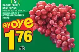 Super C RAISINS ROUGES SANS PÉPINS | SEEDLESS RED GRAPES offer