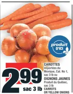 Super C CAROTTES, OIGNONS JAUNES | CARROTS OR YELLOW ONIONS offer