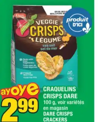 Super C CRAQUELINS CRISPS DARE | DARE CRISPS CRACKERS offer