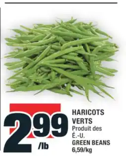 Super C HARICOTS VERTS | GREEN BEANS offer