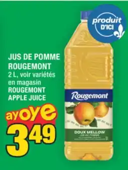 Super C JUS DE POMME ROUGEMONT | ROUGEMONT APPLE JUICE offer