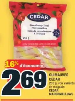 Super C GUIMAUVES CEDAR | CEDAR MARSHMELLOWS offer