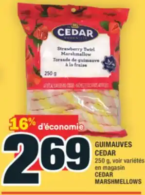 Super C GUIMAUVES CEDAR | CEDAR MARSHMELLOWS offer