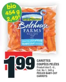 Super C CAROTTES COUPÉES PELÉES | PEELED BABY-CUT CARROTS offer