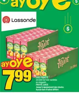 Super C JUS FRUITÉ | FRUITÉ JUICE offer