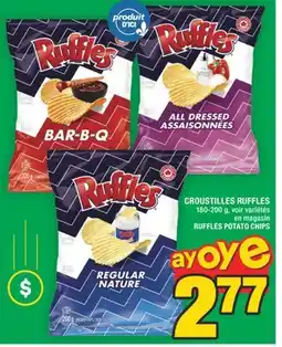 Super C CROUSTILLES RUFFLES | RUFFLES POTATO CHIPS offer