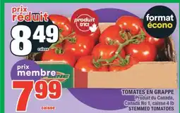 Super C TOMATES EN GRAPPE | STEMMED TOMATOES offer