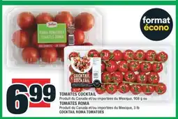 Super C TOMATES COCKTAIL | TOMATES ROMA | COCKTAIL ROMA TOMATOES offer