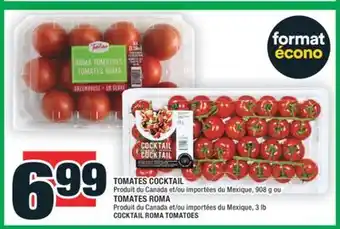 Super C TOMATES COCKTAIL | TOMATES ROMA | COCKTAIL ROMA TOMATOES offer