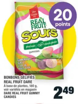 Super C BONBONS GÉLIFIÉS REAL FRUIT DARE | DARE REAL FRUIT GUMMY CANDIES offer