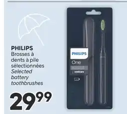 Brunet PHILIPS Brosses à dents à pile sélectionnées offer