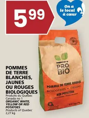 Rachelle-Bery Grocery ORGANIC WHITE, YELLOW OR RED POTATOES offer