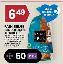 Rachelle-Bery Grocery À CHACUN SON PAIN SLICED ORGANIC BELGIAN BREAD offer