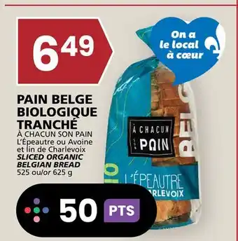 Rachelle-Bery Grocery À CHACUN SON PAIN SLICED ORGANIC BELGIAN BREAD offer