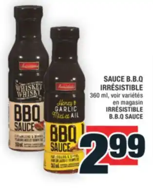 Super C SAUCE B.B.Q IRRÉSISTIBLE | IRRÉSISTIBLE B.B.Q SAUCE offer